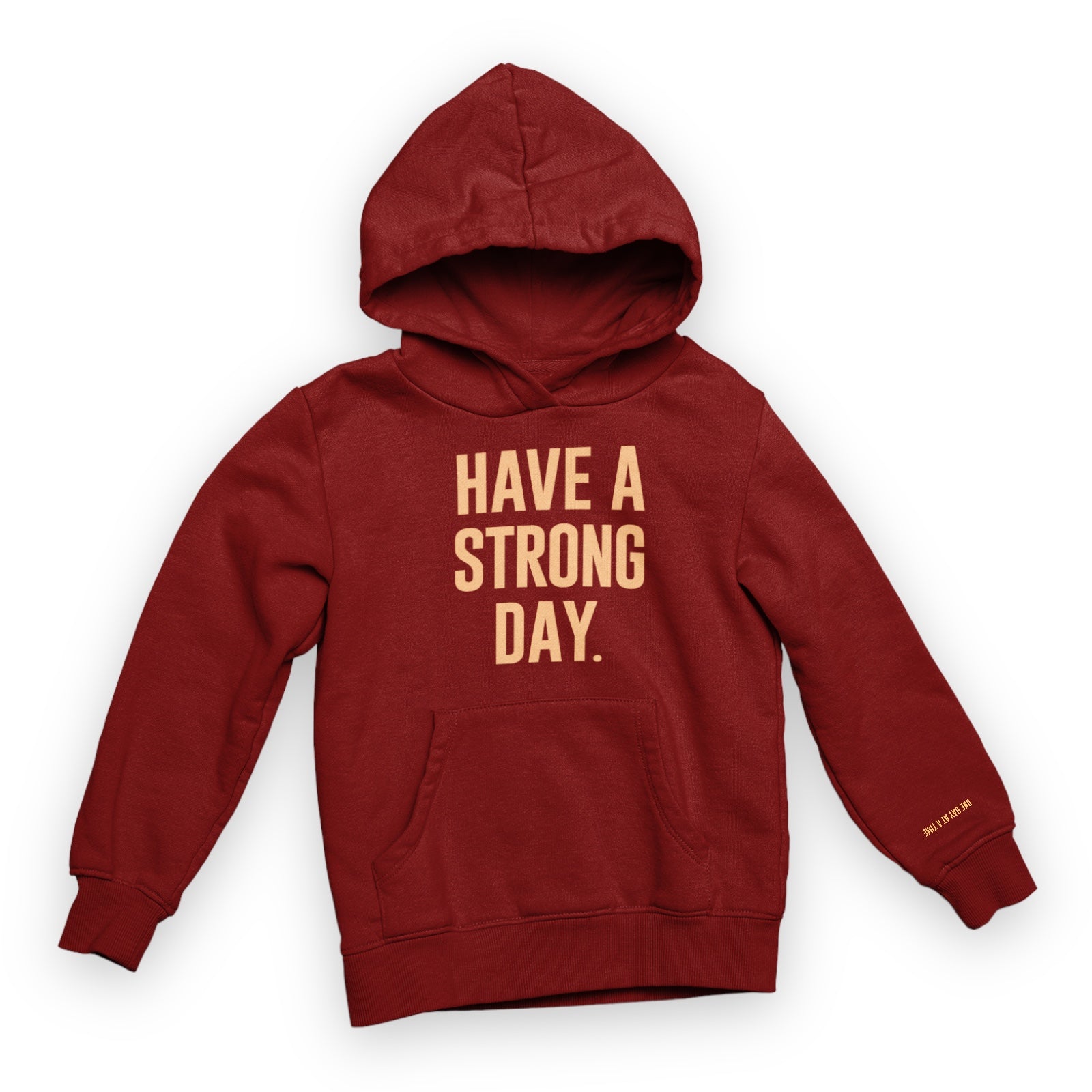 Slogan Testinony Hoodie - Maroon